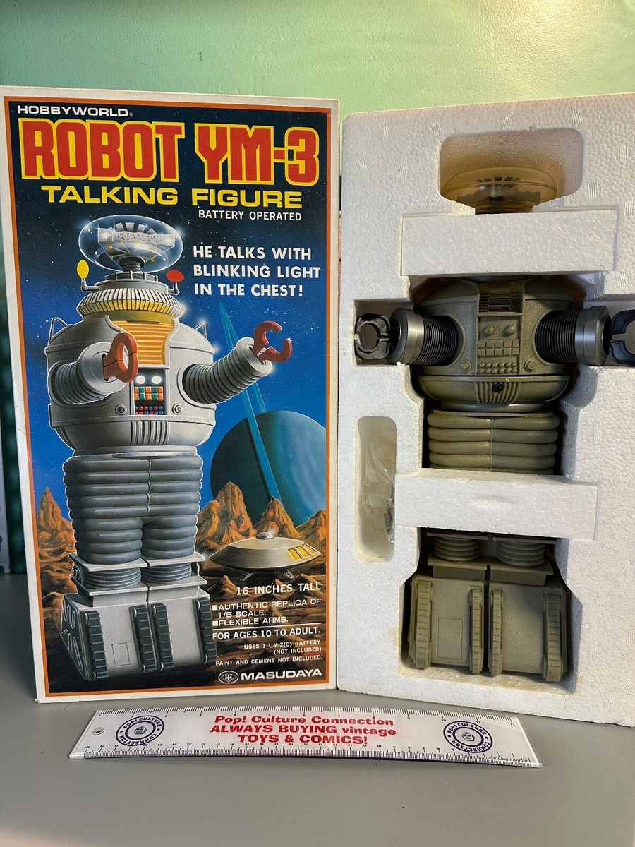 MASUDAYA ROBOT YM-3 トーキングフィギュア 箱・生産証明書付属 Vintage Masudaya Hobbyworld Lost In Space Robot YM-3 1/5 Scale