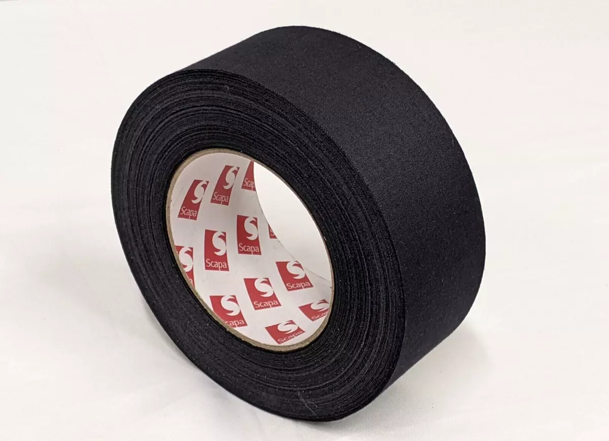 Scarpa Tape, Cloth Adhesive Tape, Fabric Sticky Tape, 50mm x 50M - Black