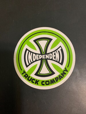 Independent Truck Skate Sticker,  #18,   3 1/4'' X 3 1/4'',  Green and White