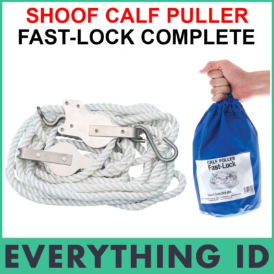 SHOOF CALF PULLER FAST-LOCK COW 3-PULLEY SYSTEM COMPLETE KIT | eBay ...