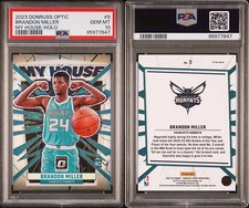 2023-24 Panini Donruss Optic My House Holo Prizm BRANDON MILLER ROOKIE #5 PSA 10