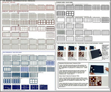 Münztableaus-schwarz-blau-rot-dunkelrot-LOOK-105-Modelle-Leuchtturm-SAFE-LINDNER