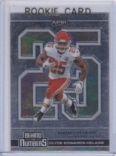 CLYDE EDWARDS-HELAIRE ROOKIE CARD Chiefs Football Playoff BEHIND THE NUMBERS RC
