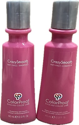 ColorProof Crazy Smooth Anti-Frizz Shampoo & Conditioner - 2.0 fl oz each Travel