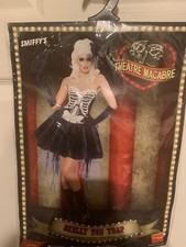 NWOT Smiffy  s Skelly Von Trap Costume Skeleton Costume Dress Adult Sz L 14-16 US
