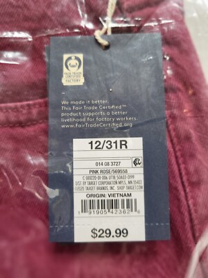 オーダー専用ページ Universal Thread 12/31R Pink Rose Vintage Stretch Straight Womens