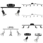 Gu10 Track Lighting Kit 1/2/3/4/6-Light Flush Mount Ceiling Spot Light Fixtures
