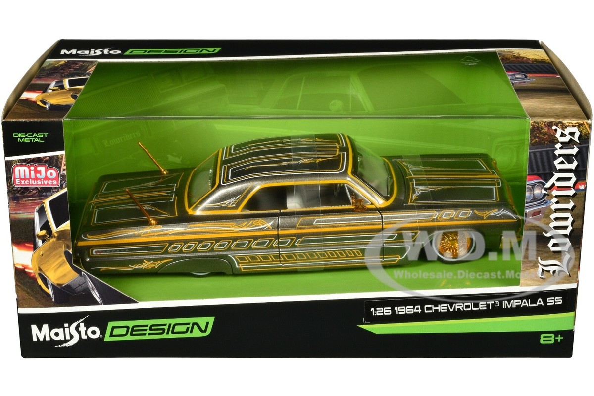 1964 CHEVROLET IMPALA SS LOWRIDER GRAY 1/26 DIECAST MODEL