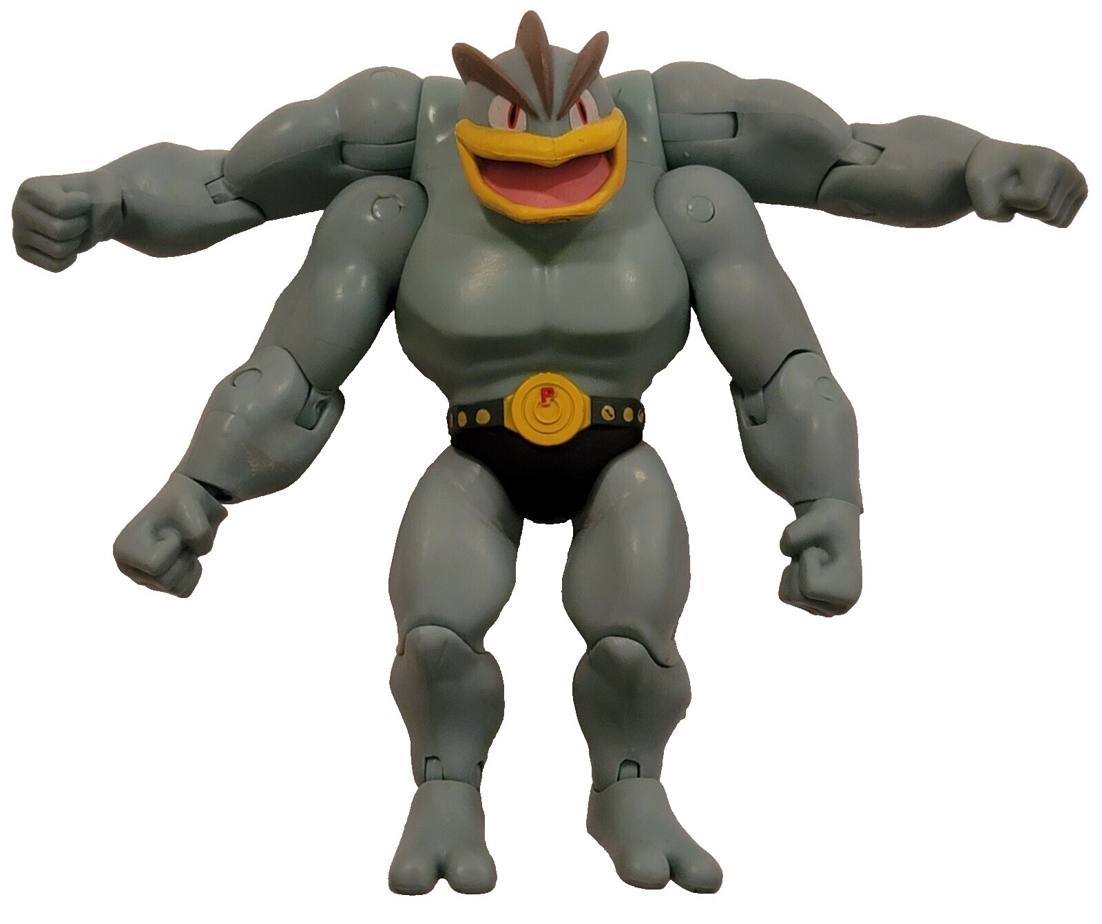 Figurine Pokémon Officielle TOMY - Mackogneur (Machamp) Articulé - Année 2016, Origine Chine - Occasion Sans Emballage