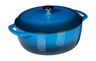 Amazon Basics Enameled Cast Iron Covered Dutch Oven,