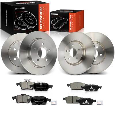 Bremsscheiben + Bremsbeläge Vorne Hinten für Ford Focus III 2.0L MEAV6J2M008BA