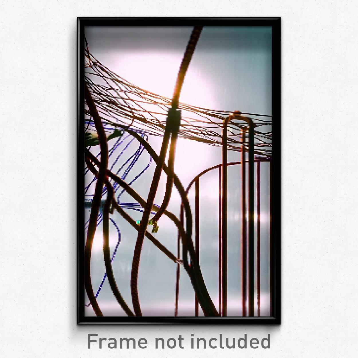 Pixel Art Poster - Remarkable Wire (8 Bit Psychedelic Trippy Video Game Print)