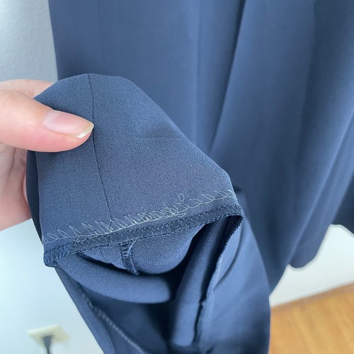Lafayette 148 New York Damen Gr. 8 Marineblau Hohe Taille Weites Bein Karriere Hose - Bild 6 von 9