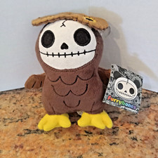 New Furrybones Hootie Skeleton in Owl Costume Small Plush Stuffed Animal
