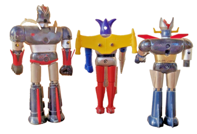 Lot De 3 Robots Getter Robo GA11 - Raider, Poseidon, Shogun Warriors, Goldorak, 1978, Japon
