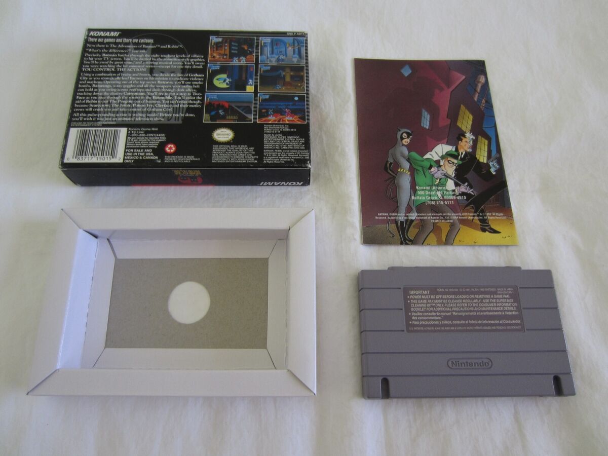 Adventures of Batman & Robin (SNES) Super Nintendo CIB Adventures of Batman & Robin (SNES) Super Nintendo CIB