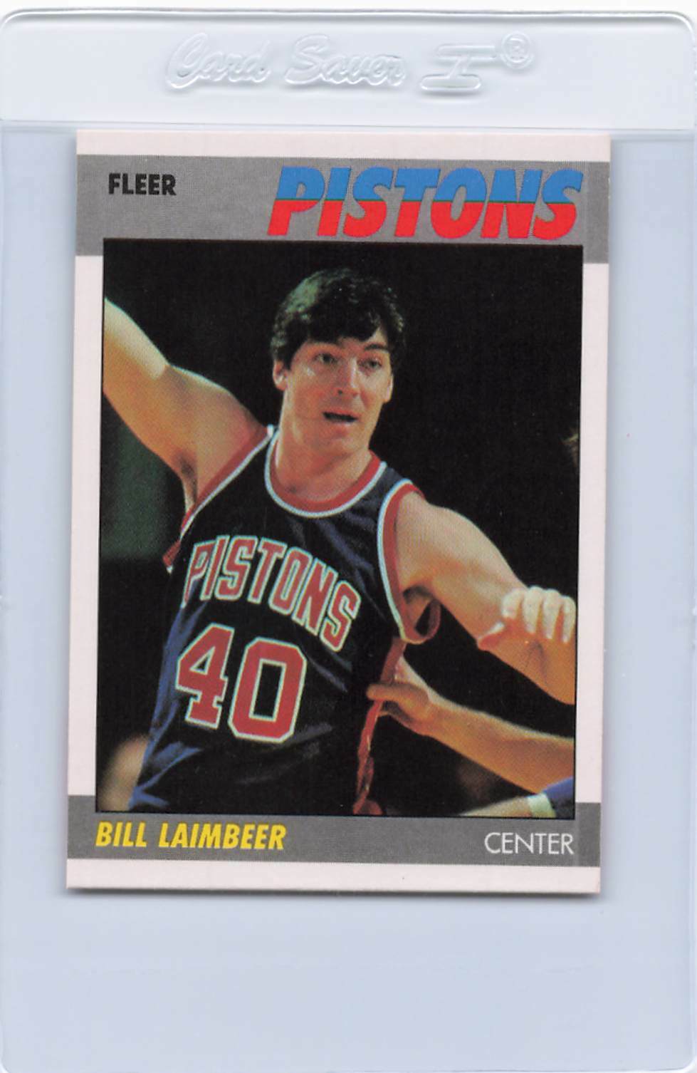 1987/88 Fleer #61 Bill Laimbeer Pistons NM/MT *2503
