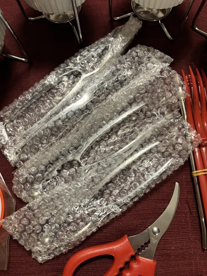 Butter Warmers For Seafood 20 Pcs W Tealights & Open And Pick Tools Packaged NEW - Image 4 of 4