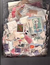  stamp collection estate box 2lb lot dealer cards glassines covers  
