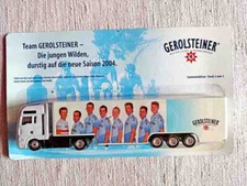 Gerolsteiner 2004 3 von 3 Fahrrad Mini-Truck 007 LKW Auflieger ca. 19 cm Werbung