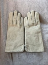 Kid Leather Gloves Beige Tan Size 7 Vintage NOS