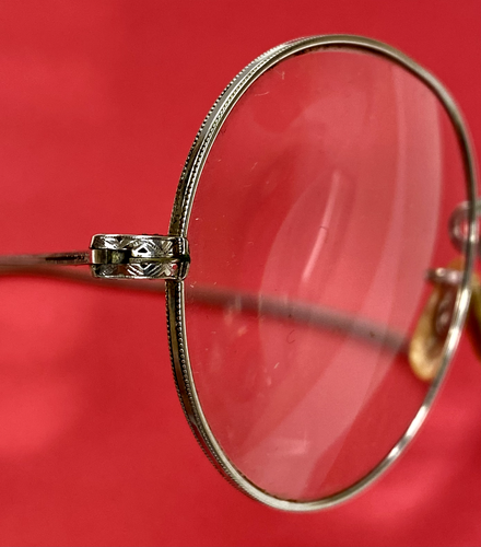 Vintage Wire Eyeglass Frames 1/10 12K Round Lenses, Cable Temples - Picture 5 of 8