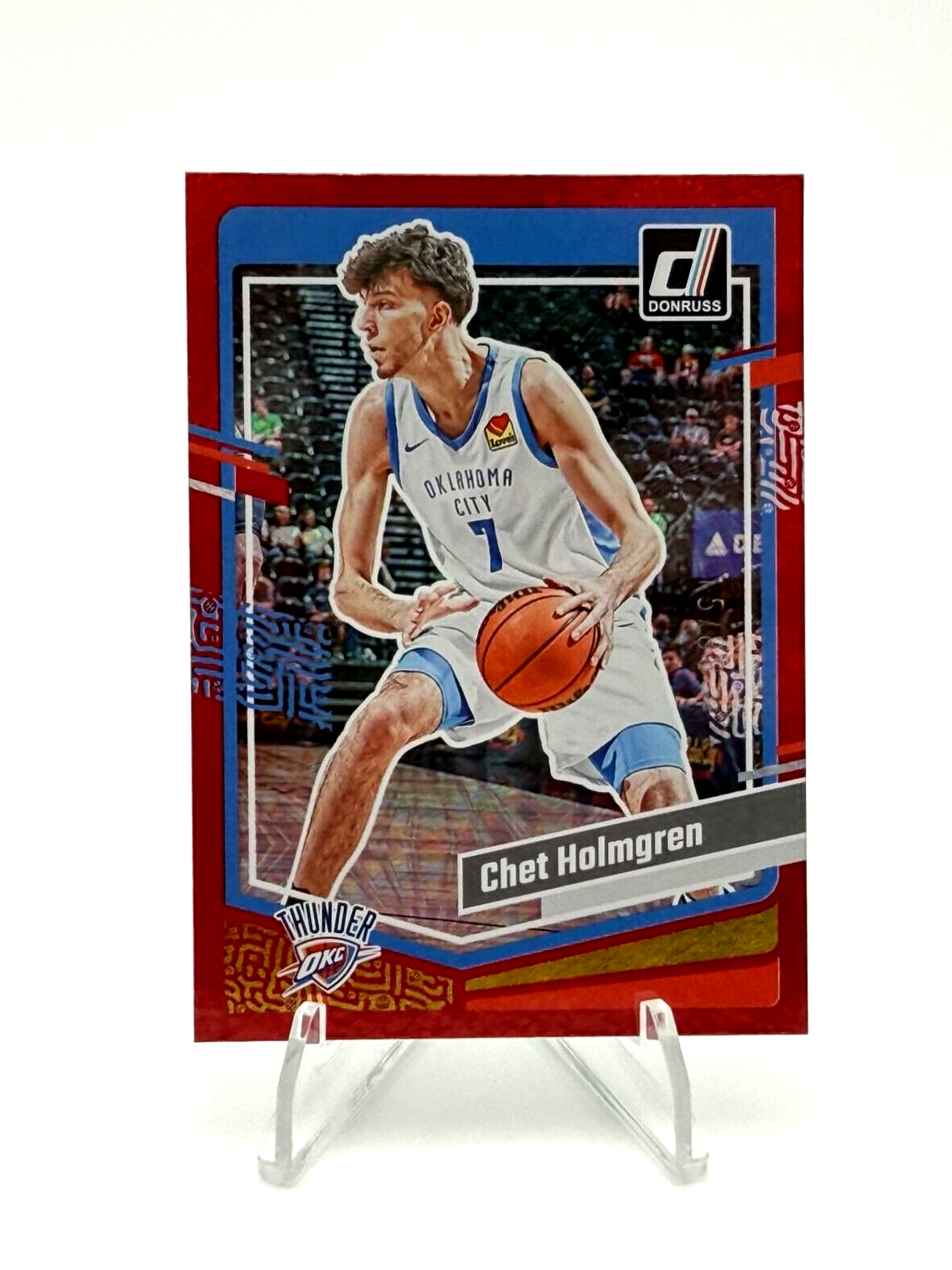 2023-24 Donruss International - Chet Holmgren - Red Fireworks /88 - OKC Thunder