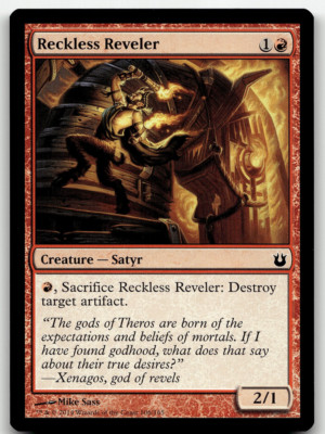 MTG Reckless Reveler Born of the Gods 106/165 Regular Common