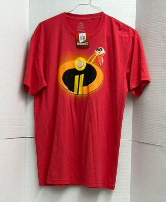 Incredibles Disney Tee Shirt Mens Size Large Red Graphic Print Short  Sleeve
