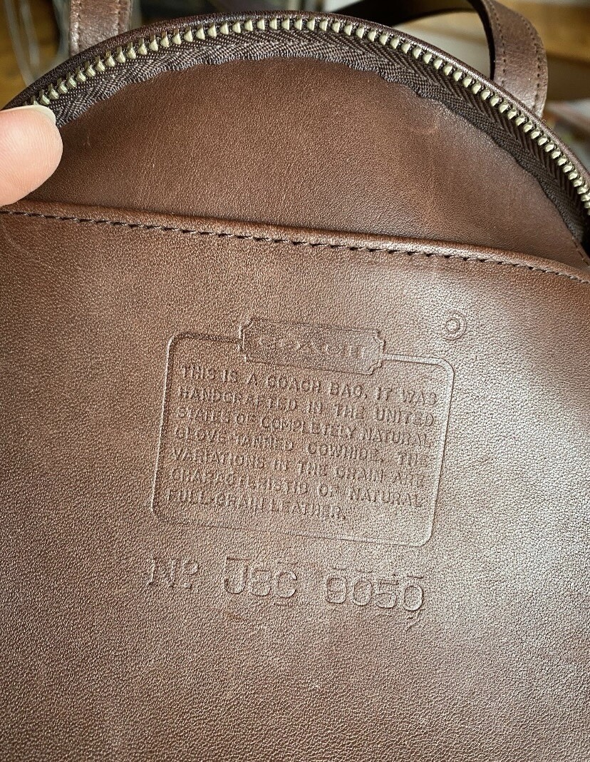 バッグ COACH USA Vintage Leather Dome 2Way Bag Authentic Vintage Coach Mini Dome Mahogany Brown Leather