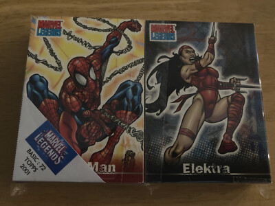 Marvel Legends komplettes Sammelkarten-Basisset mit 72 Topps 2001