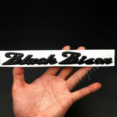 Metal Black Bison Wald Style Car Trunk Tailgate Emblem Badge Decal Sticker