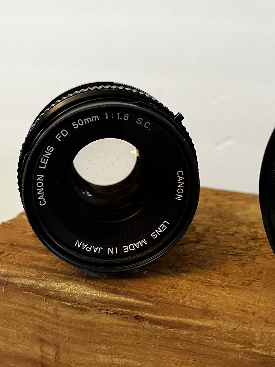Vintage Canon FD 50MM 1:1.8 S.C. Lens for Canon FD Mount, Made in
