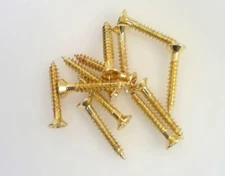 TCS® Gold 9/16" SHORT Humbucker Pickup Ring Mounting Screws for Gibson