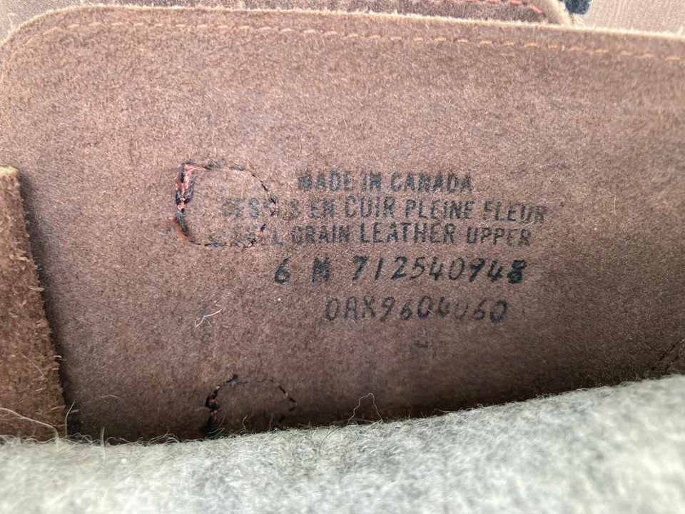 Botas de nieve para hombre L.L.Bean aisladas de goma y cuero marrón/negro talla 6 Foto 4 de 4