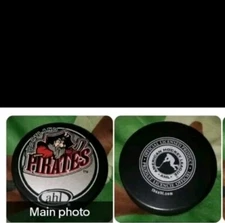 PORTLAND PIRATES AHL VEGUM MFG. OFFICIAL PUCK MADE IN SLOVAKIA VINTAGE