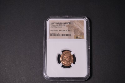 Eastern Roman Empire Valens, AD 364-378 AE3 (Nummus) Decline