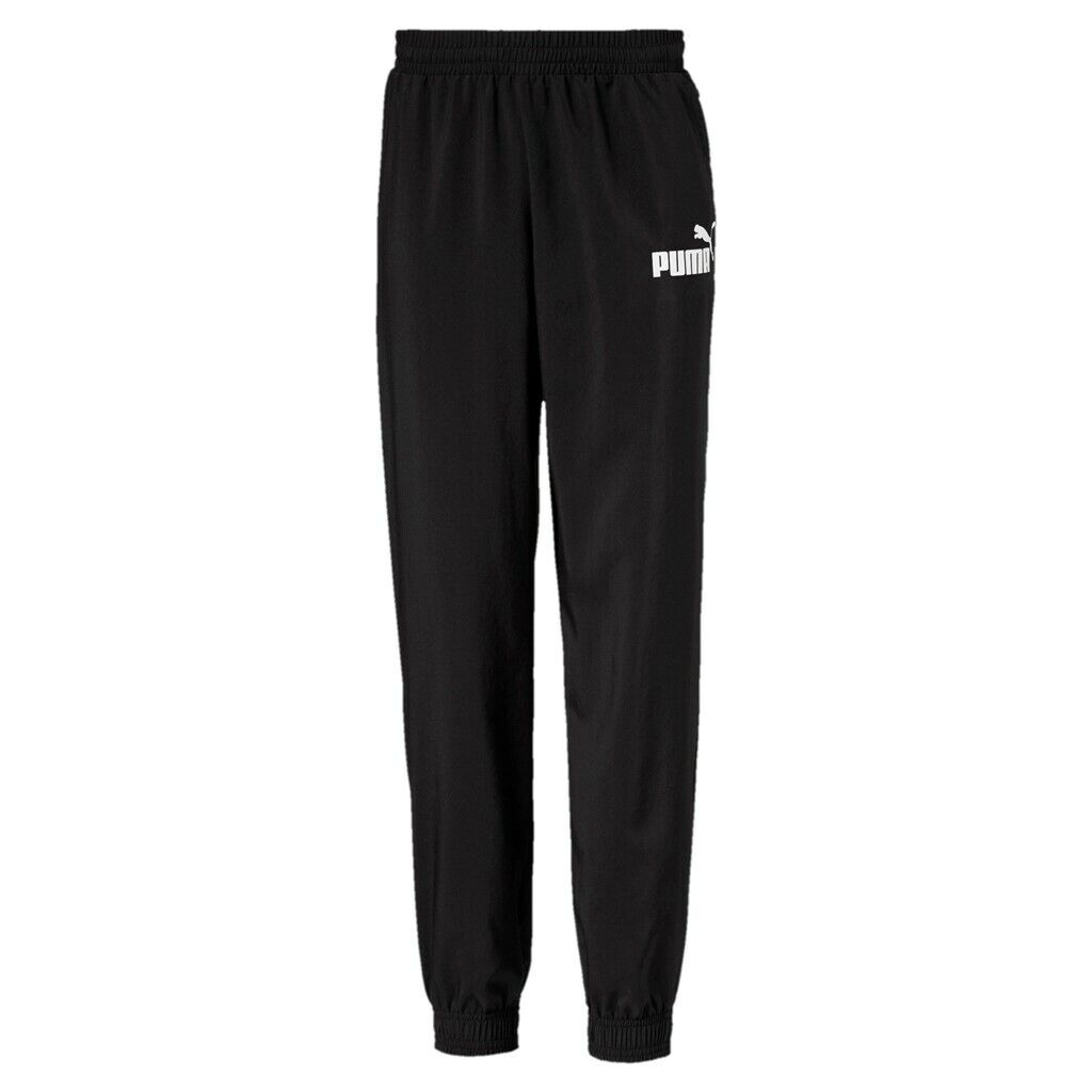 Puma Boys Ess Logo Woven Pants CL B Jogging Sports Trousers 852743 Black |  eBay | Trainingshosen