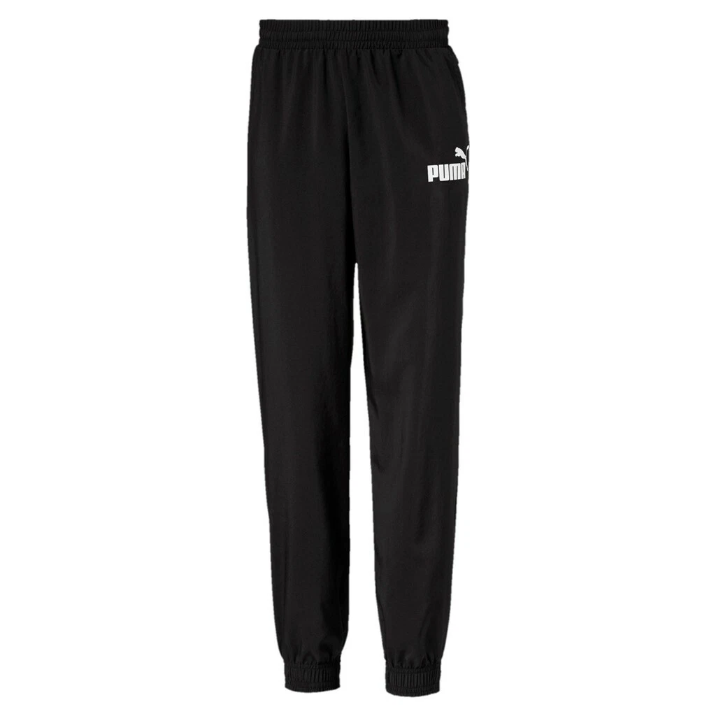 cl B Logo eBay Jungen | 852743 ESS Pants PUMA Sporthose Schwarz Jogginghose Woven