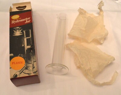 VINTAGE STIEFEL KUNSTSTOFF HYDROMETER ZUR MESSUNG DES SPEZIFISCHEN GEWICHTS IN WEIN/BIER