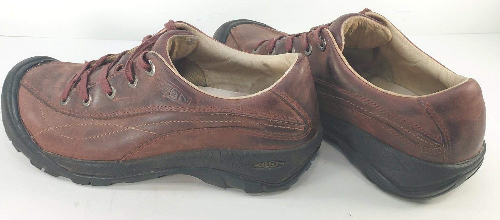 Scarpe da ginnastica Keen Toyah donna 7 5 (38) bordeaux escursionismo interno in pelle 53001