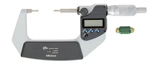 Mitutoyo 331-362-30 Spline Micrometer, 1-2"/25.4-50.8mm Range, .00005"/0.001mm 