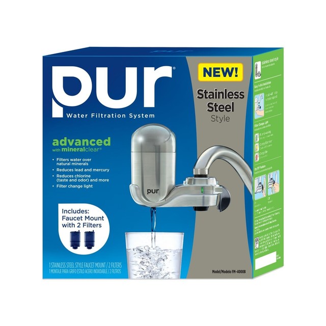 Pur Advanced Ss Faucet Water Filter Bonus Pack W 2 Additional