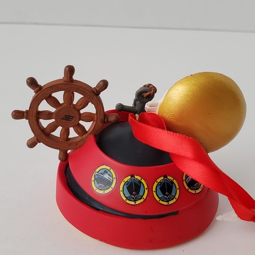 2016 Disney Cruise Line Captain Mickey Ear Hat Ornament Collectible New - Picture 6 of 12