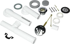 WATCO 500-TQ-PVC-CP Bath Waste 1-1/2" PVC Chrome Plated Trip Lever