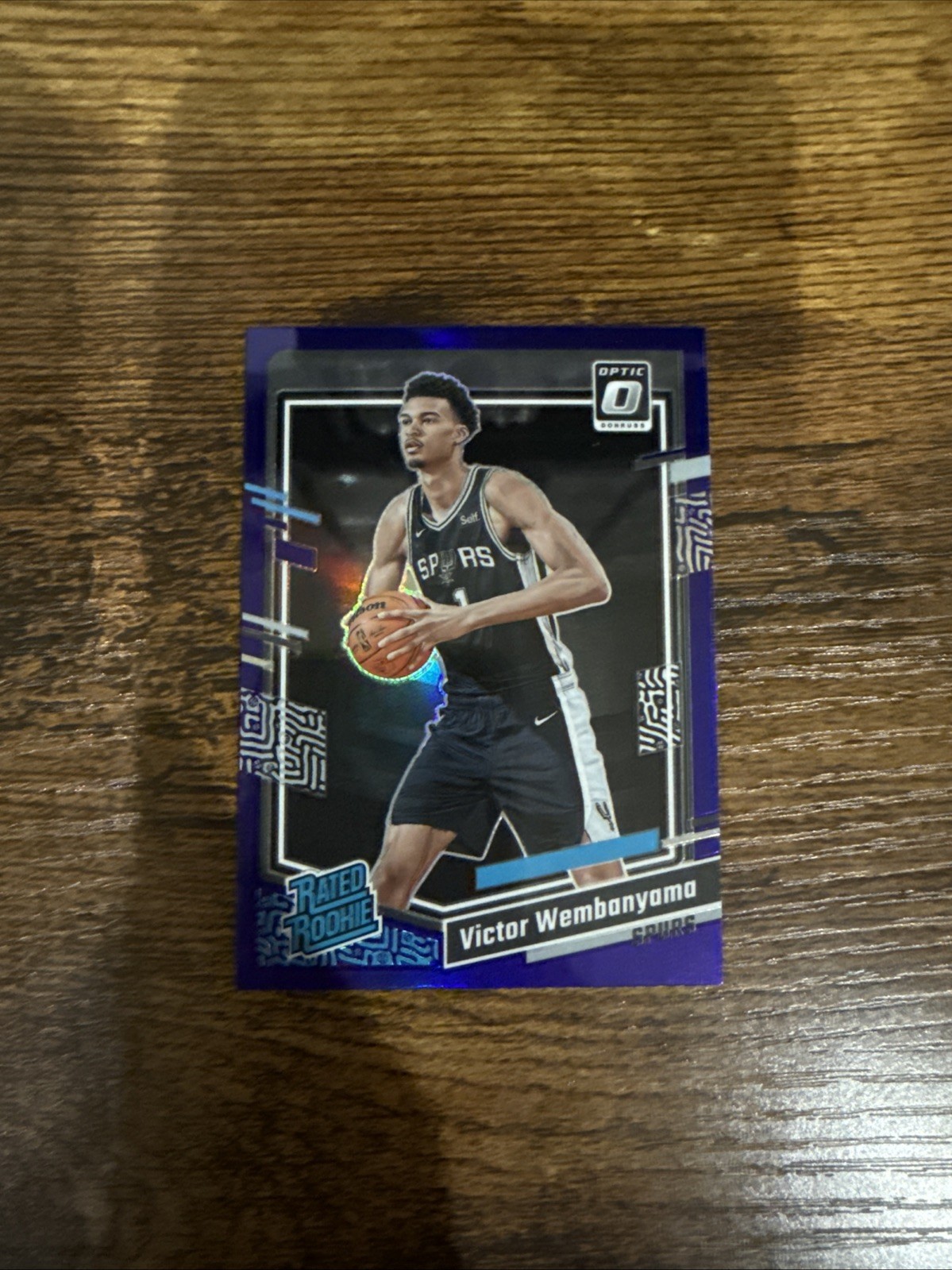 2023 Donruss Optic Victor Wembanyama Rated Rookie Purple Prizm SP #225 Spurs RC