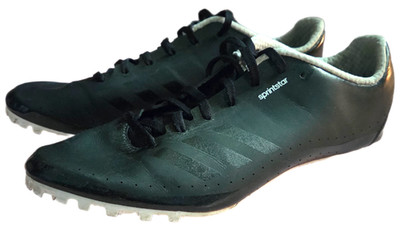 Adidas Sprintstar Track Spikes Men's 10 Black Sprint Running Shoes Cleats B37502