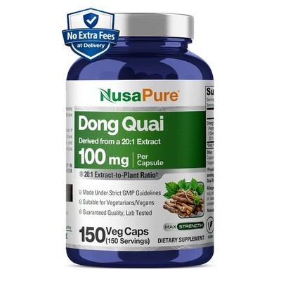 Dong Quai Root Extract 20:1 100mg Angelica Sinensis 150 Capsules, 5 Month Supply