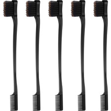 5 Pieces Hair Edge Brush Double Sided Control Hair Brush Comb Combo Pack Smooth