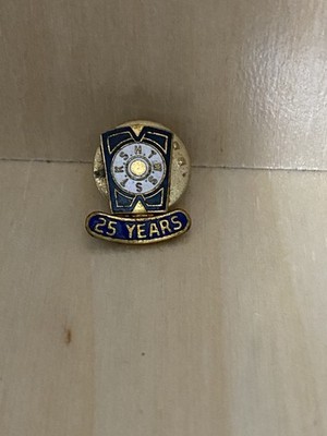 vintage Masonic Mark Master Mason 25-year lapel pin letters ''K.S.H.T.W.S.S.T.''